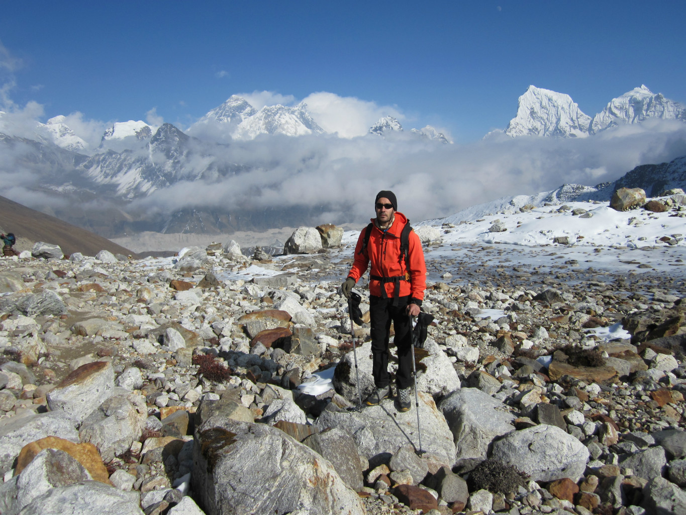 Premières vues sur l'Everest