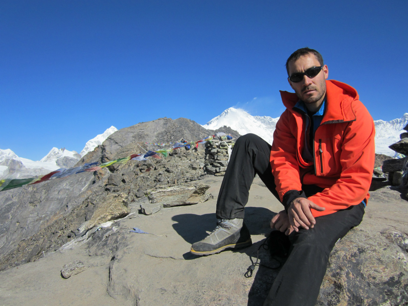 Devant le Cho Oyu (au fond)