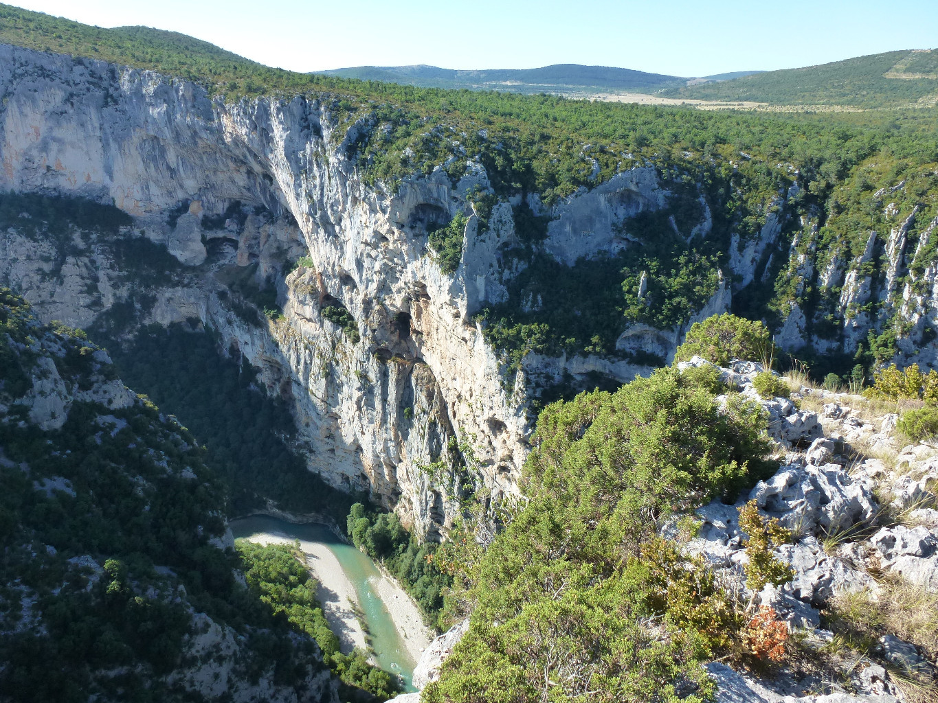 Les gorges au départ