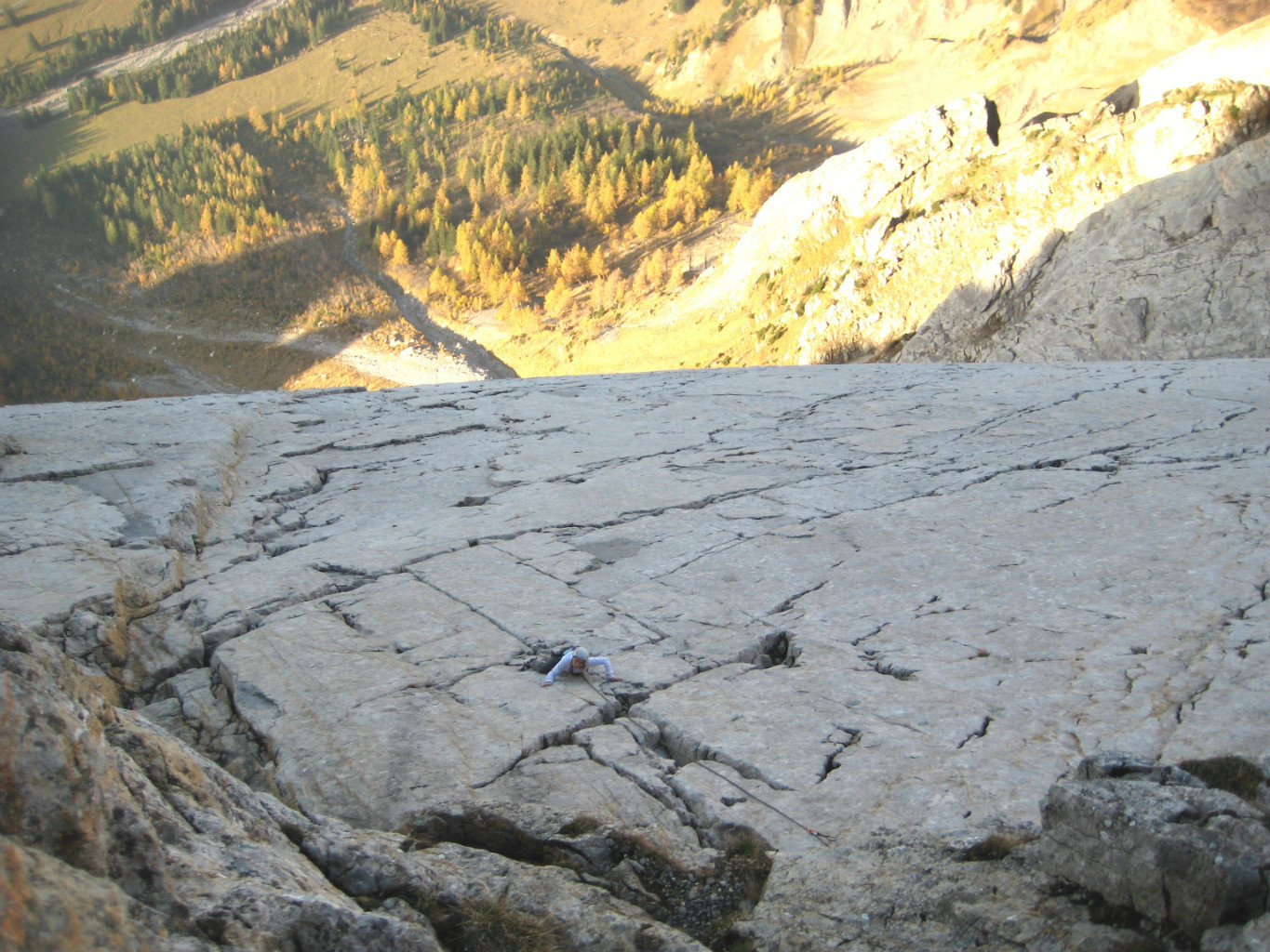 Dans le haut du miroir