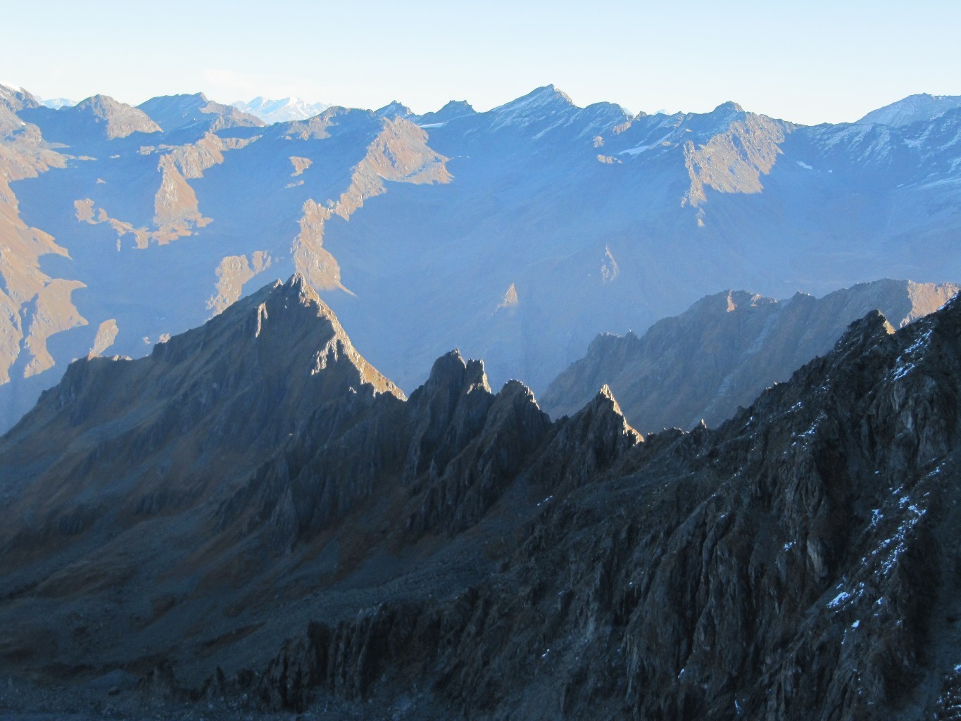 paysage depuis l'arête