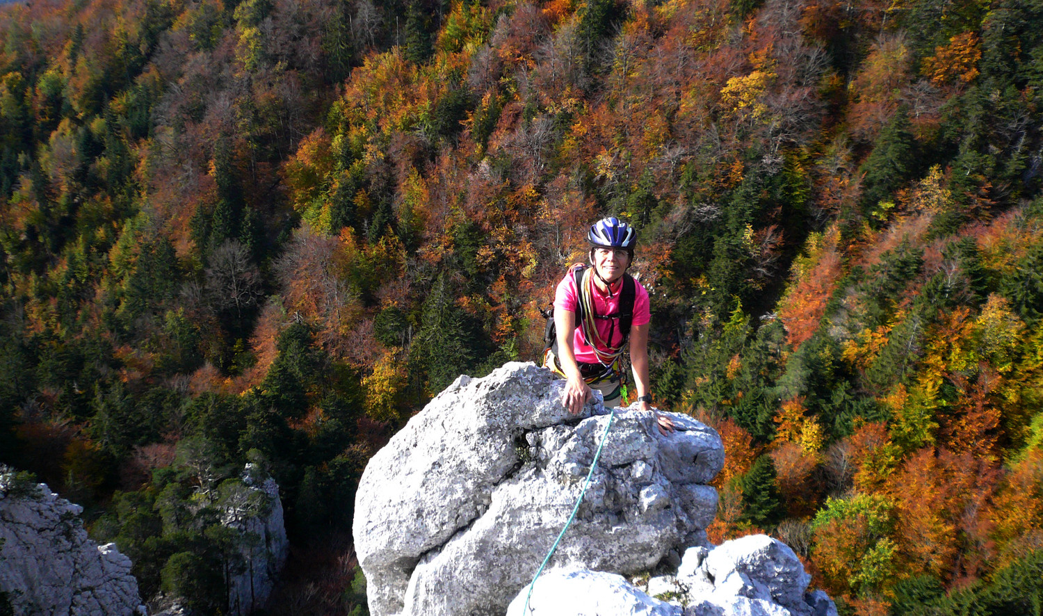 Vers le milieu de l'arête du Brüggligrat (Jura)