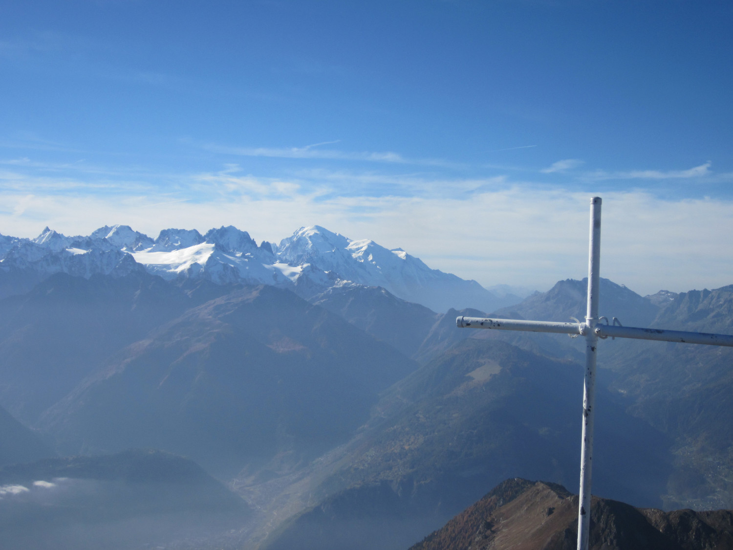 Du Grand-Chavalard, Le Mont-Blanc