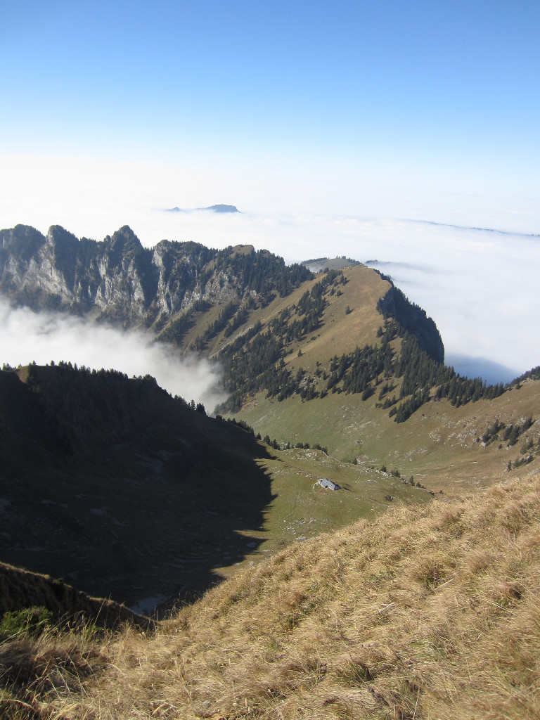 Vue sur le chalet d'Arpille