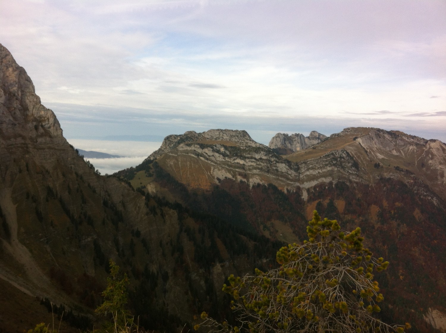 Pointe de Talamarche vue depuis le Col des frêtes du Rosairy