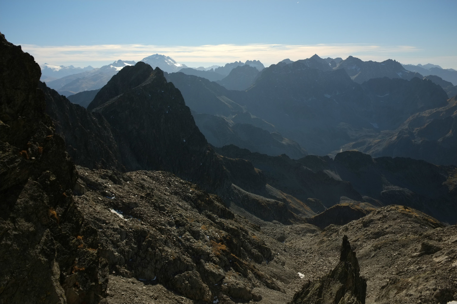 vue vers le sud depuis la brêche