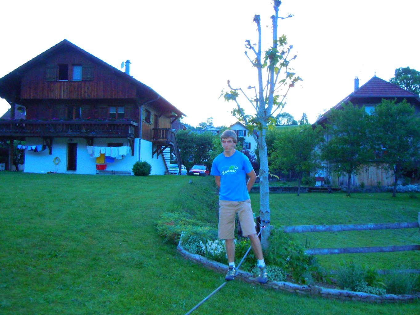 Slackline pour terminer la journée