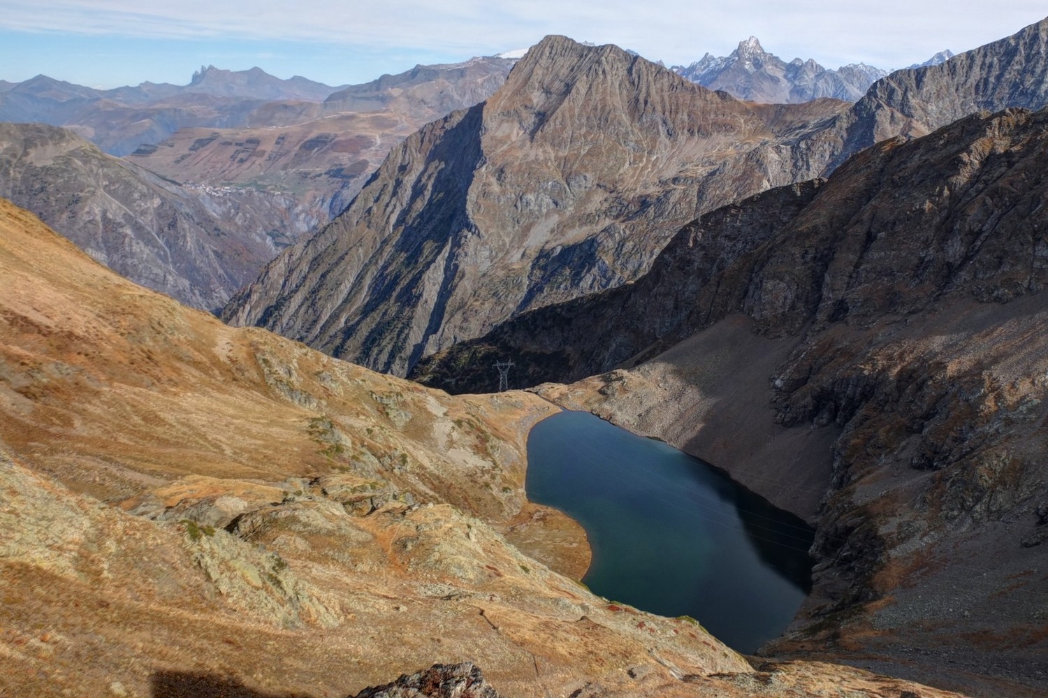Lac de Plan Vianney depuis la Brèche du Périer