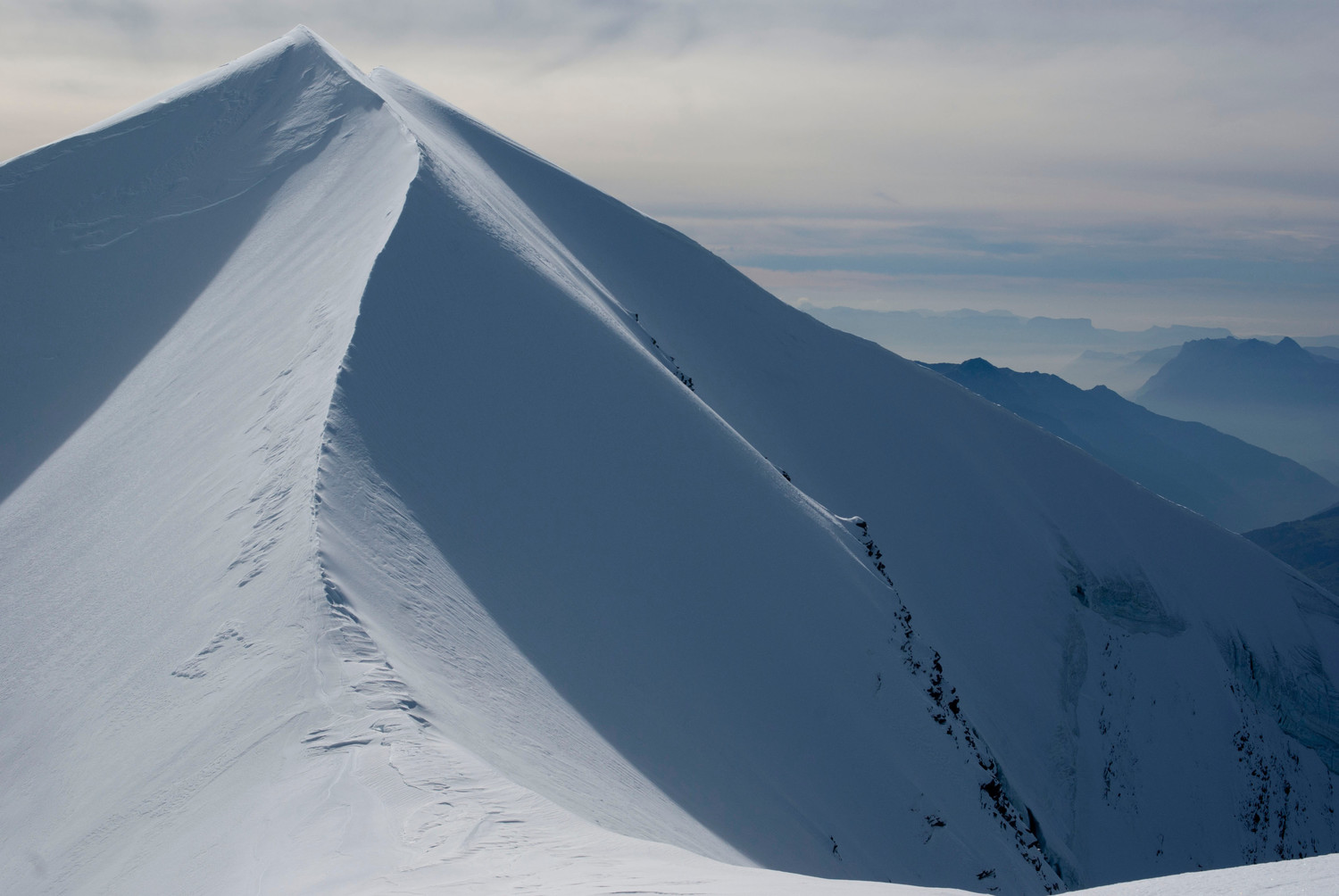 l'arête montant au point 3670