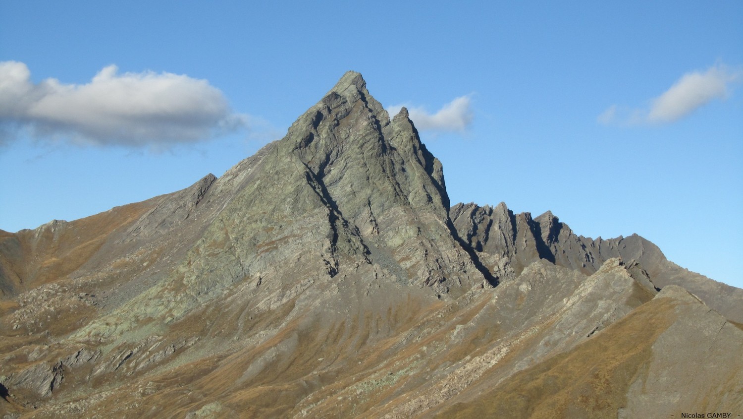 Séminaire d'automne dans le Queyras - le Bric Bouchet sous son meilleur profil