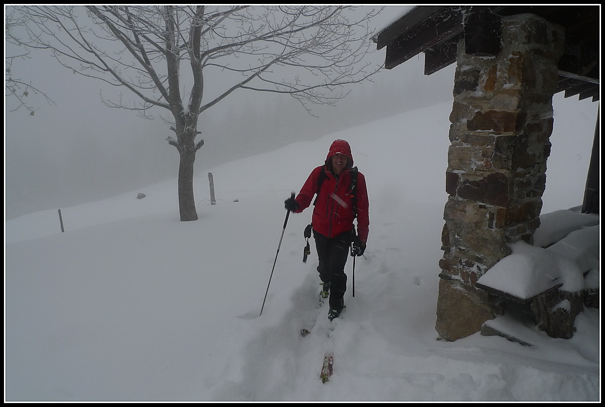 Arrivée au chalet de Pierre Roubet