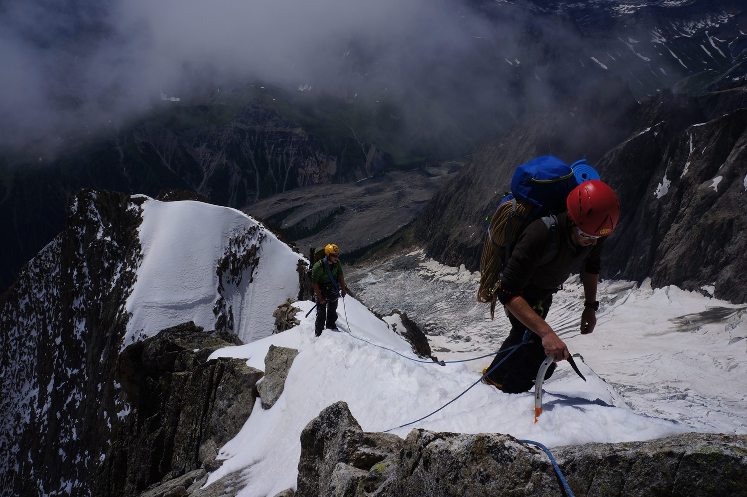 Sur la première partie de l'arête