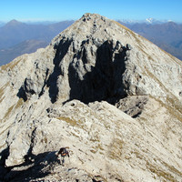 il Pizzo della Pieve, visto dalla cresta NE del Grignone.