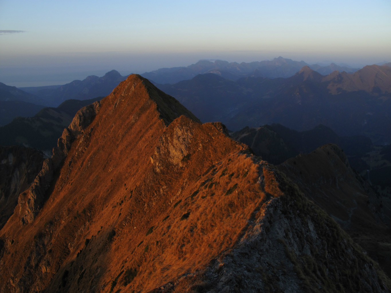 Les derniers rayons sur le Chablais