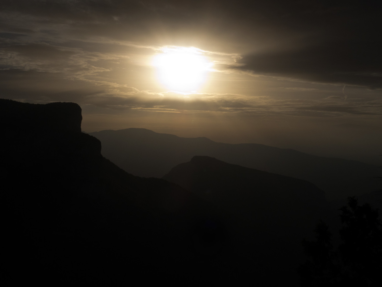 Coucher de soleil sur Presles