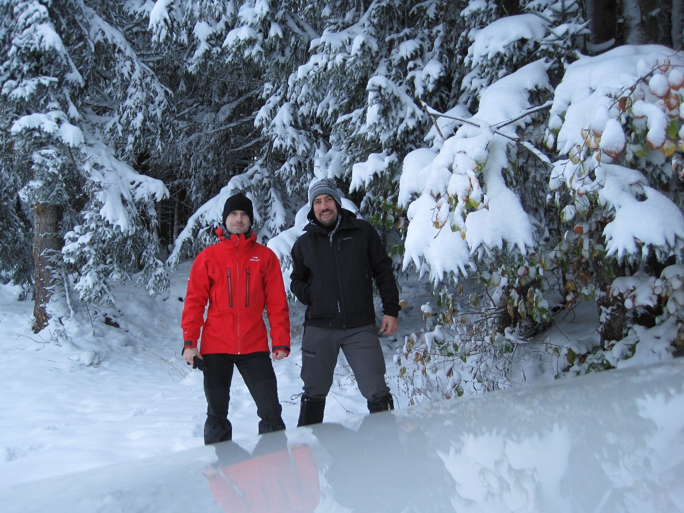 Mathias et pascal au départ
