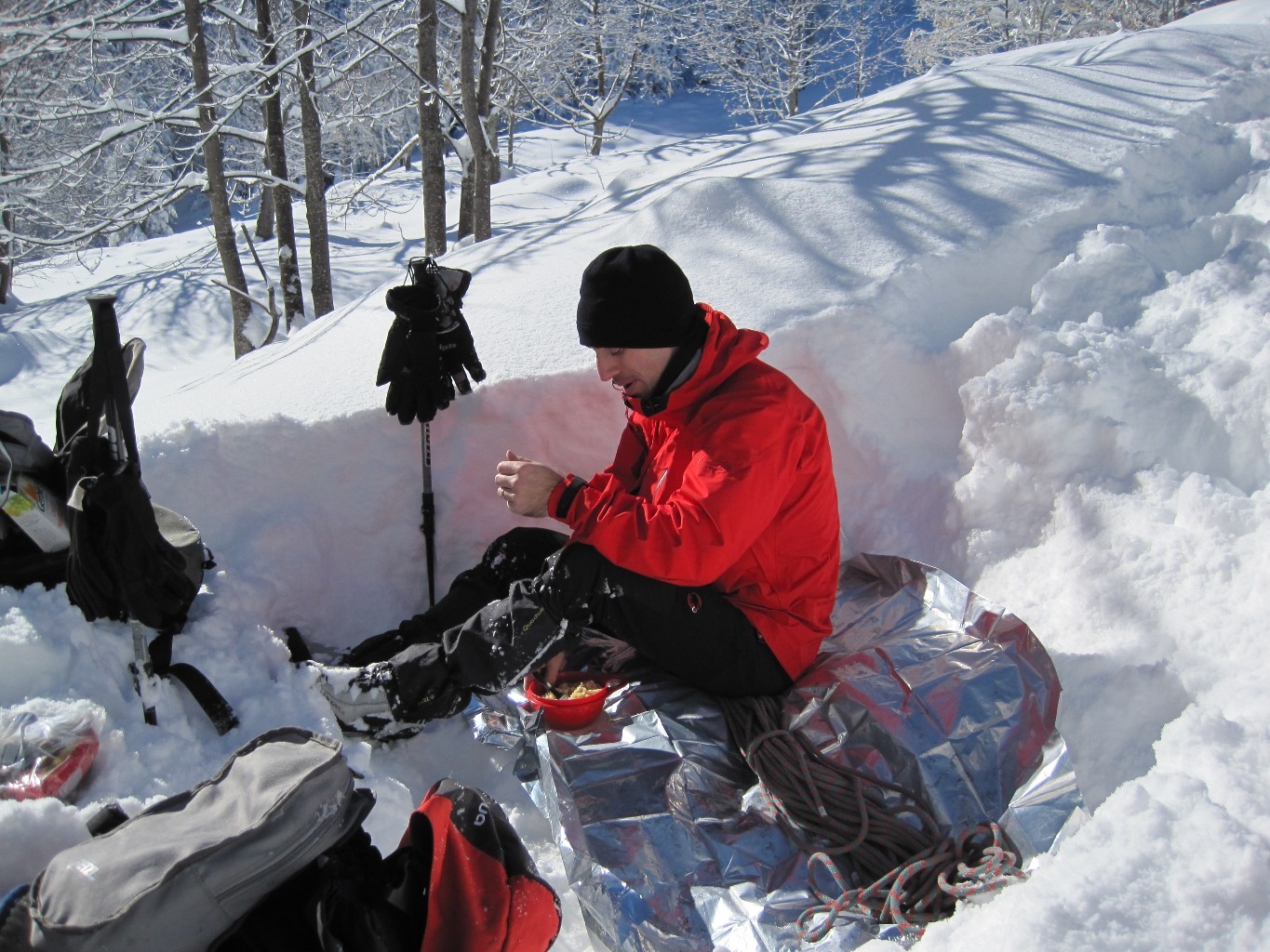 noter camp pour le déjeuner