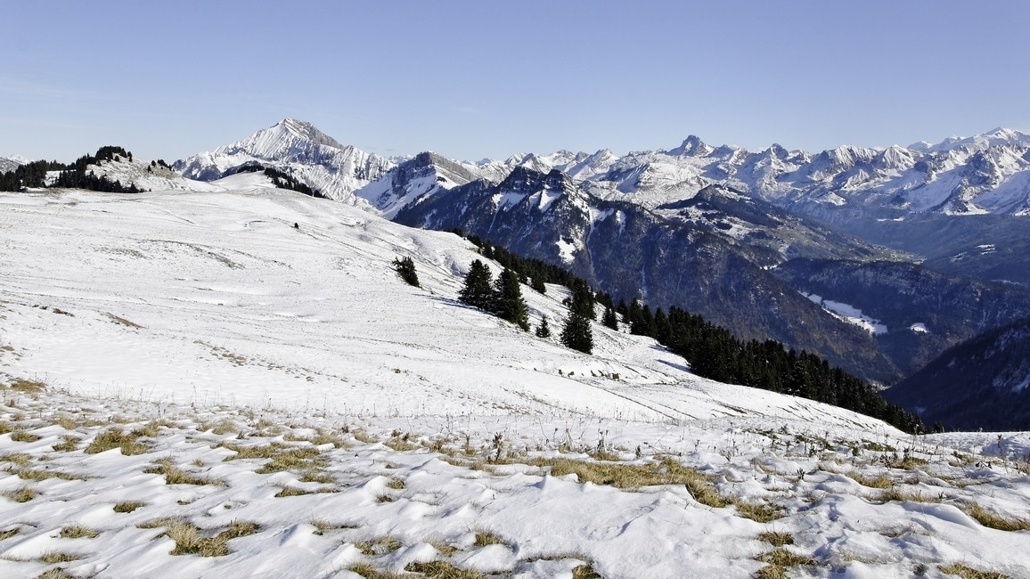 Vue vers les Aravis