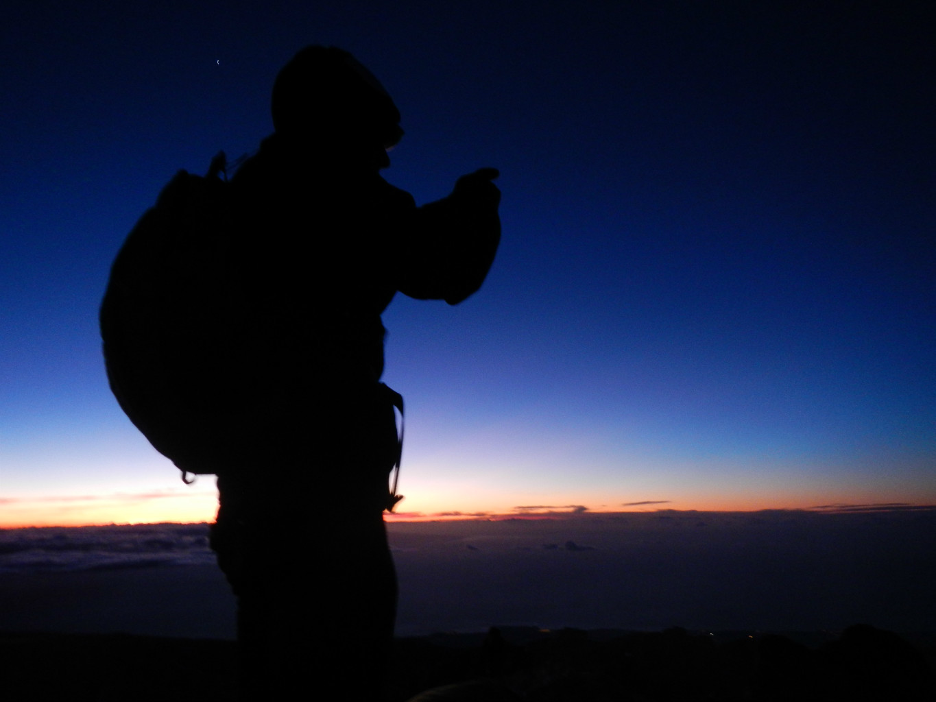 Lever de soleil au sommet du Teide