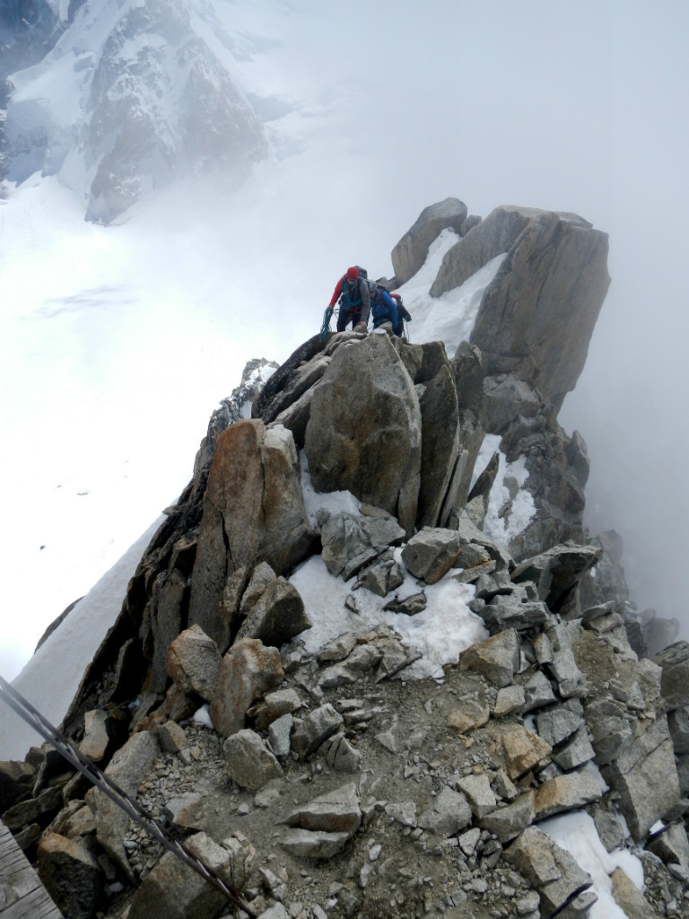 Arrivée de l'arête des Cosmiques