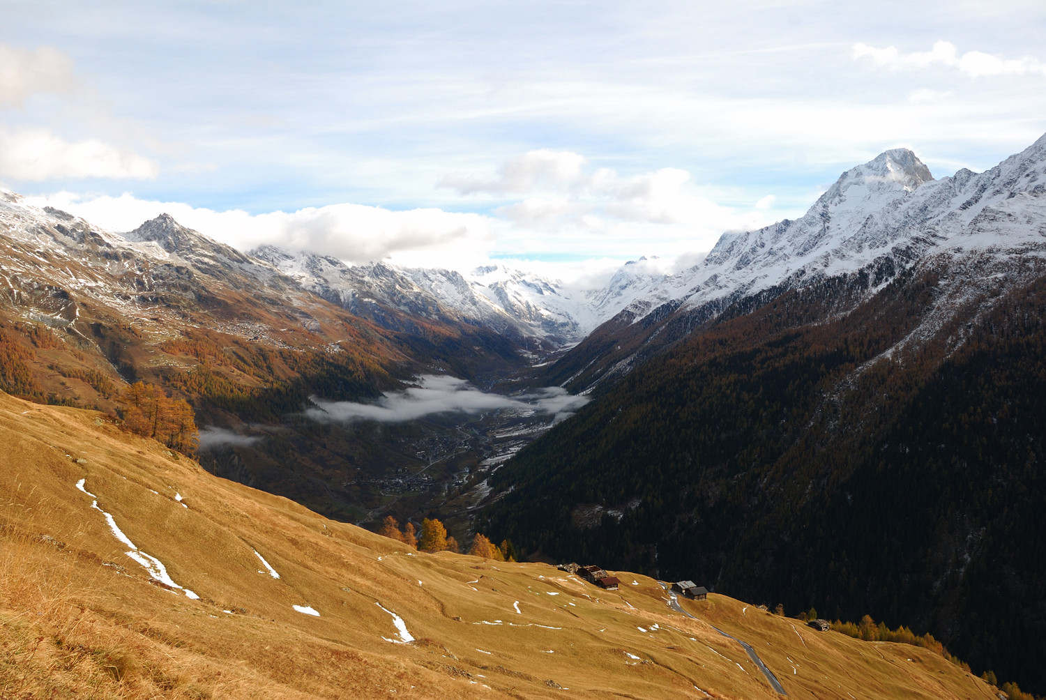 Pâturages sous Faldumalp...encore bien automnal le Lötschental !