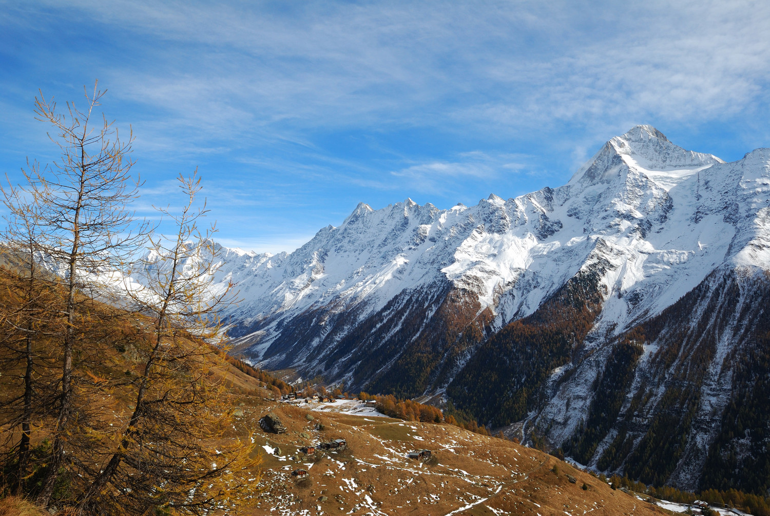 Alpage de Weritzstafel. Au fond, la Lötschenlücke