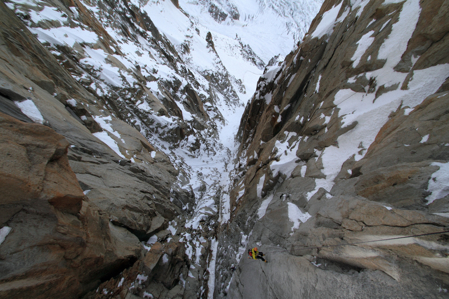 Rappel passerelle goulotte Burnier-Vogler
