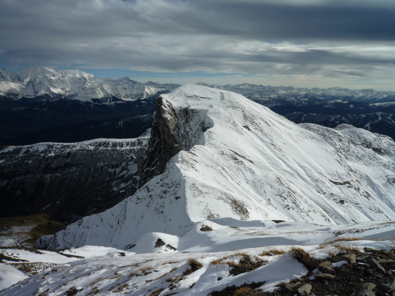 La Miaz vue du passage de la Grande Forclaz