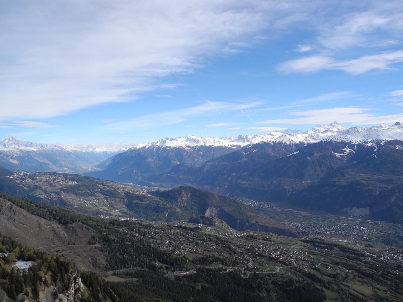 Vue sur le Haut-Valais.