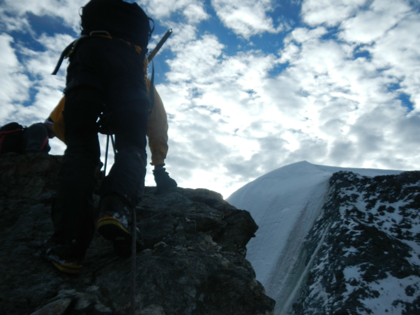 Petit Combin en arrière plan