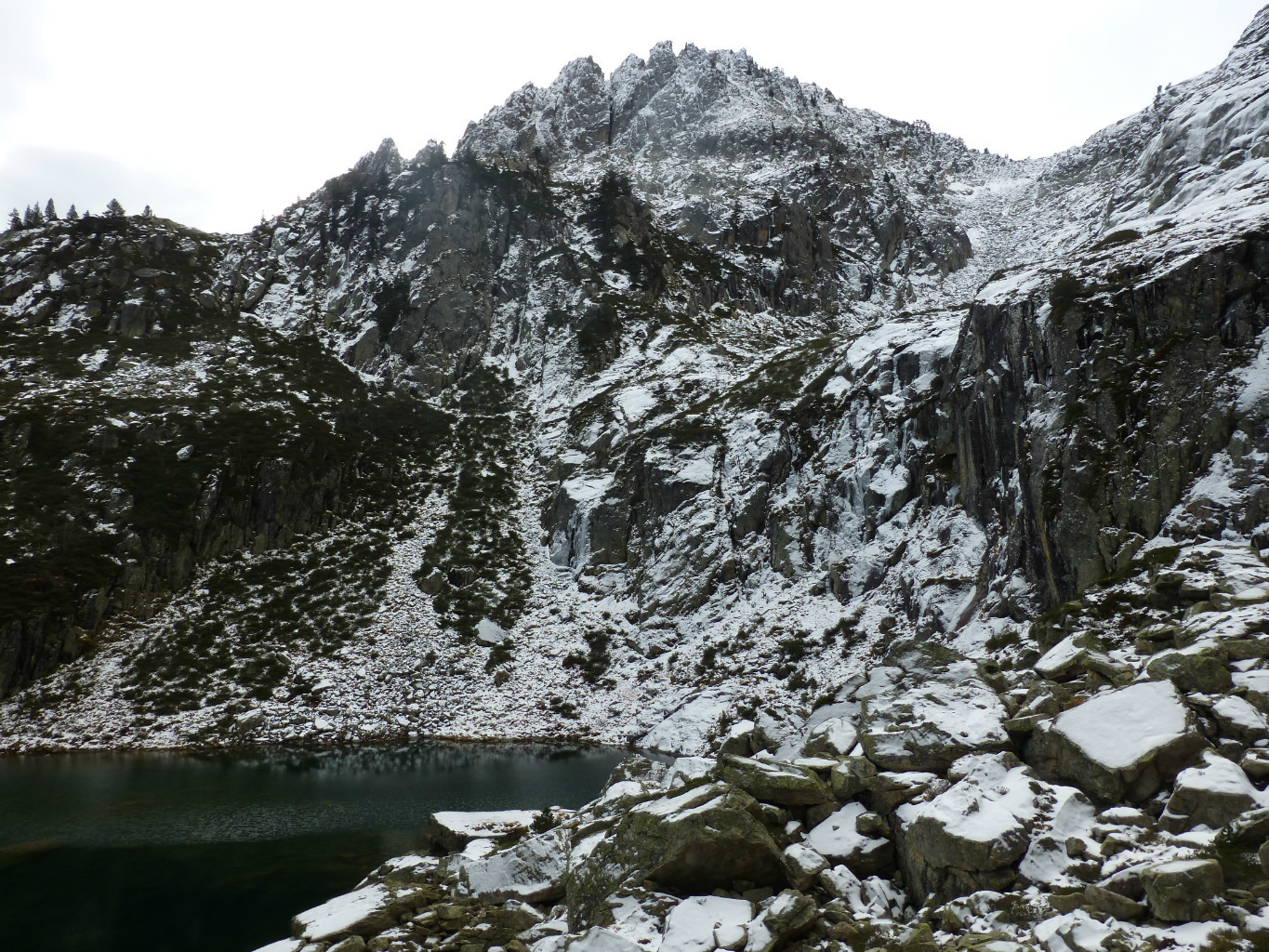 La Pourgadou, vue du lac Des Touest
