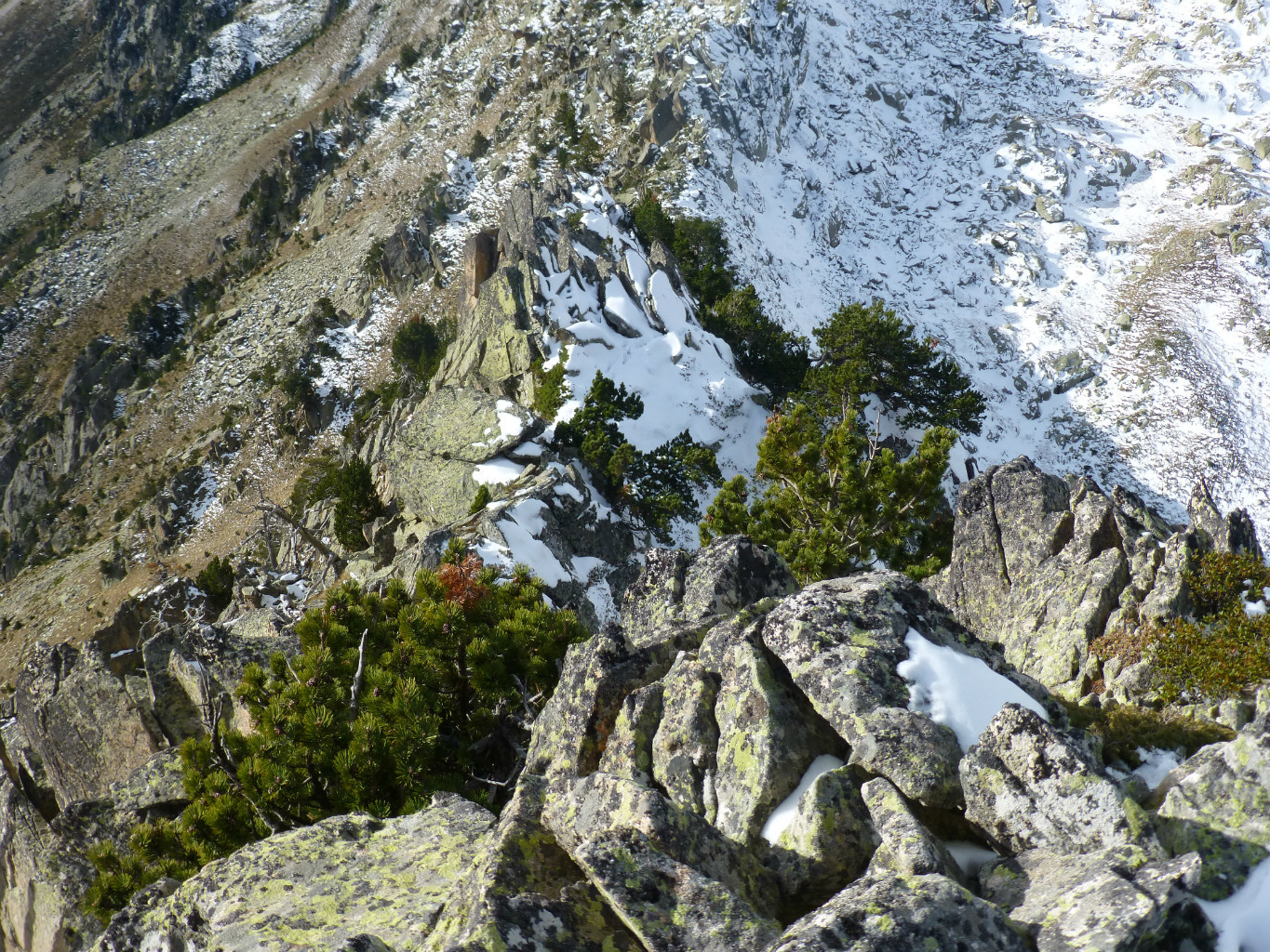 L'arête W, vue de sommet