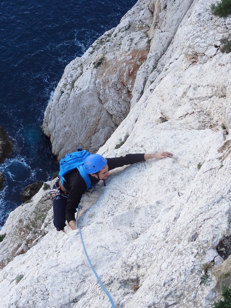 on teste les aplats du calcaire...