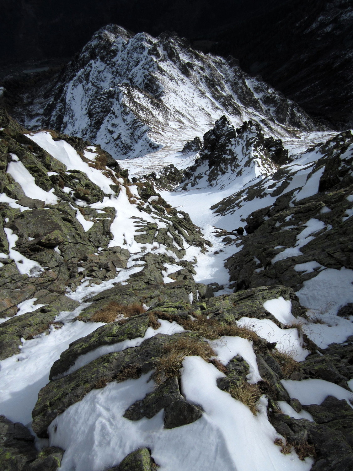 couloir enneigé