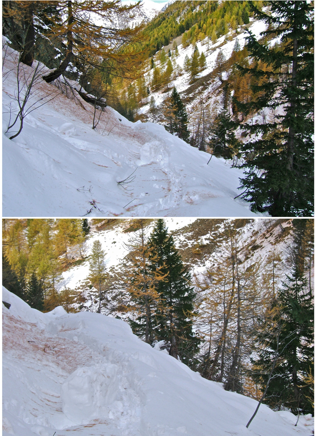 Le passage avalancheux.