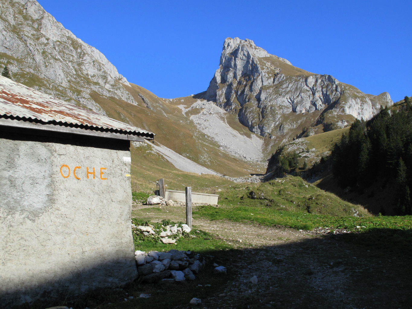 Retour aux chalets d'oche