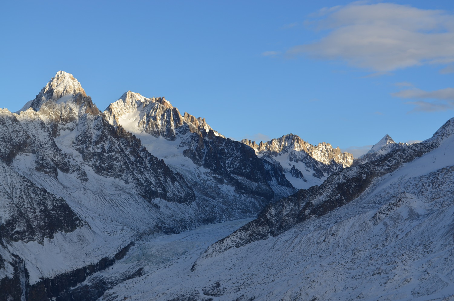le Chardonnet, l'Aiguille d'Argentière, le Dolent