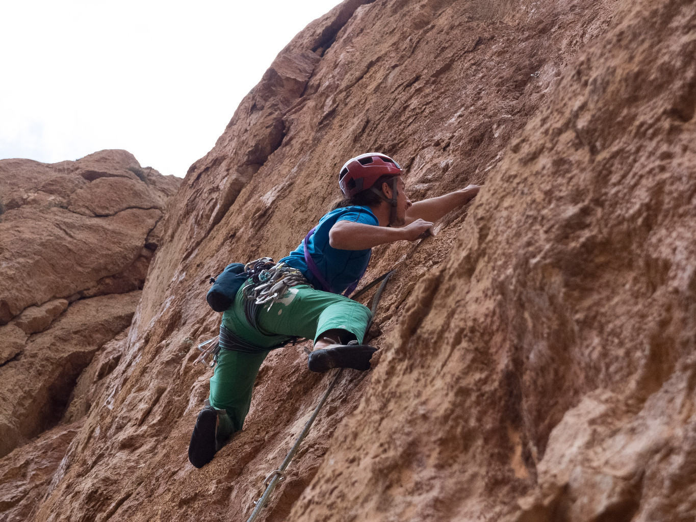 Alex dans le 6c final : pas facile !