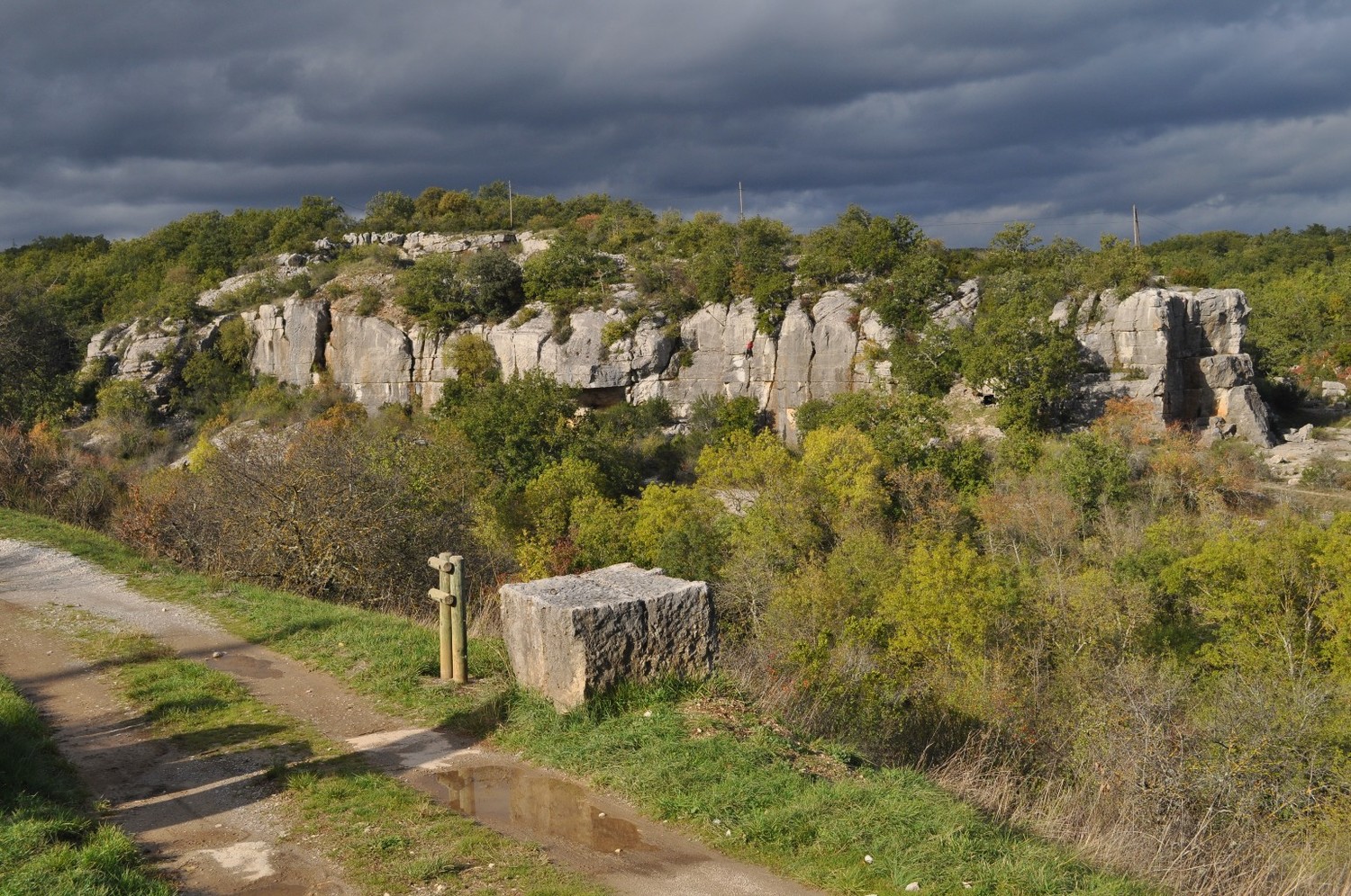 vue à l'arrivée
