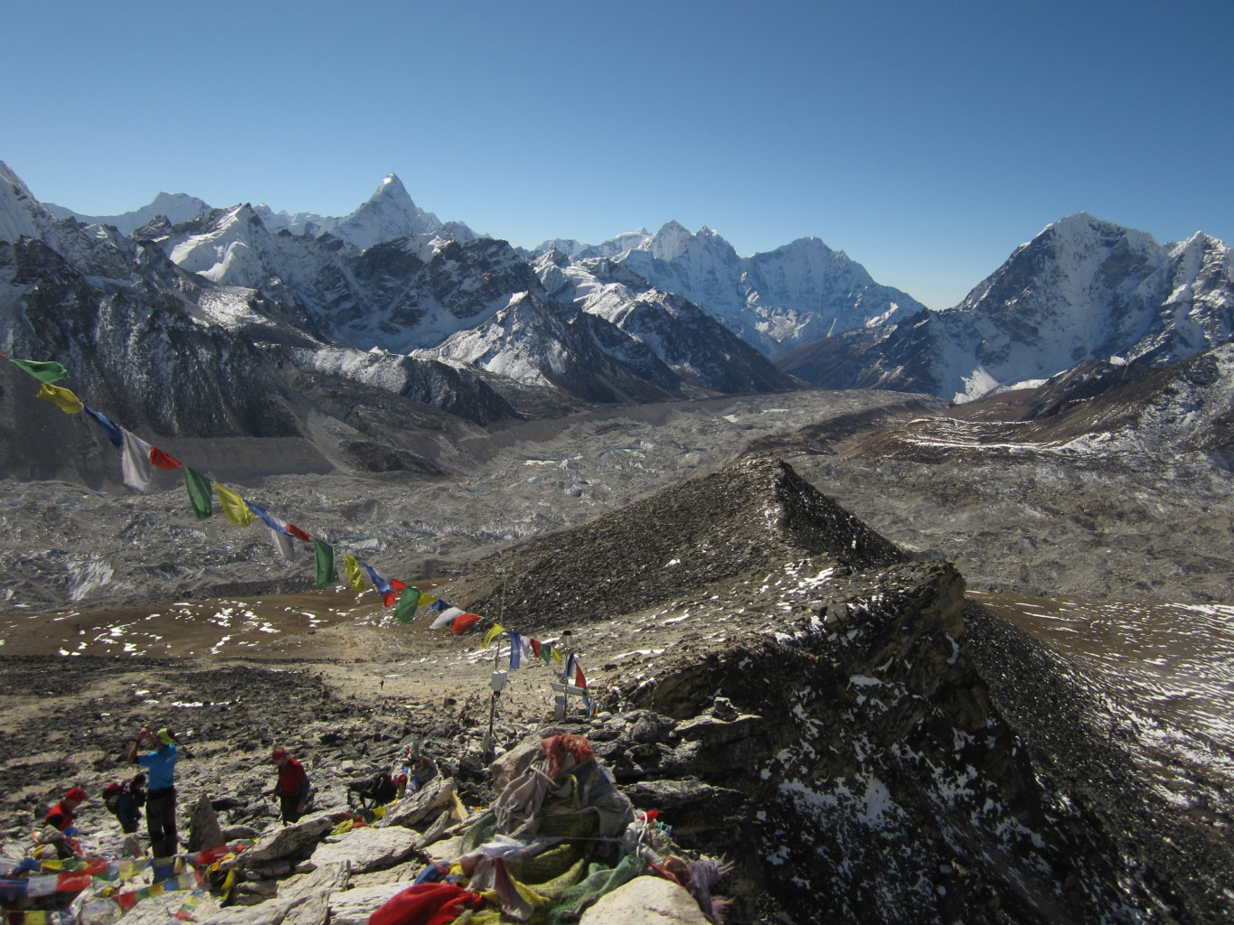 glacier du Khumbu depuis le Kala Pattar