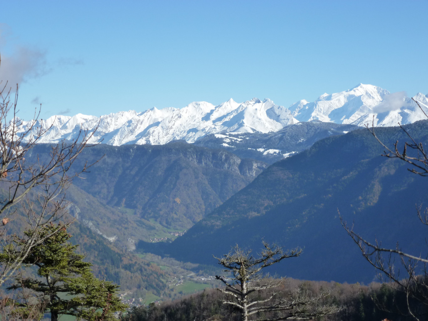 Les Combes et le Mt Blanc