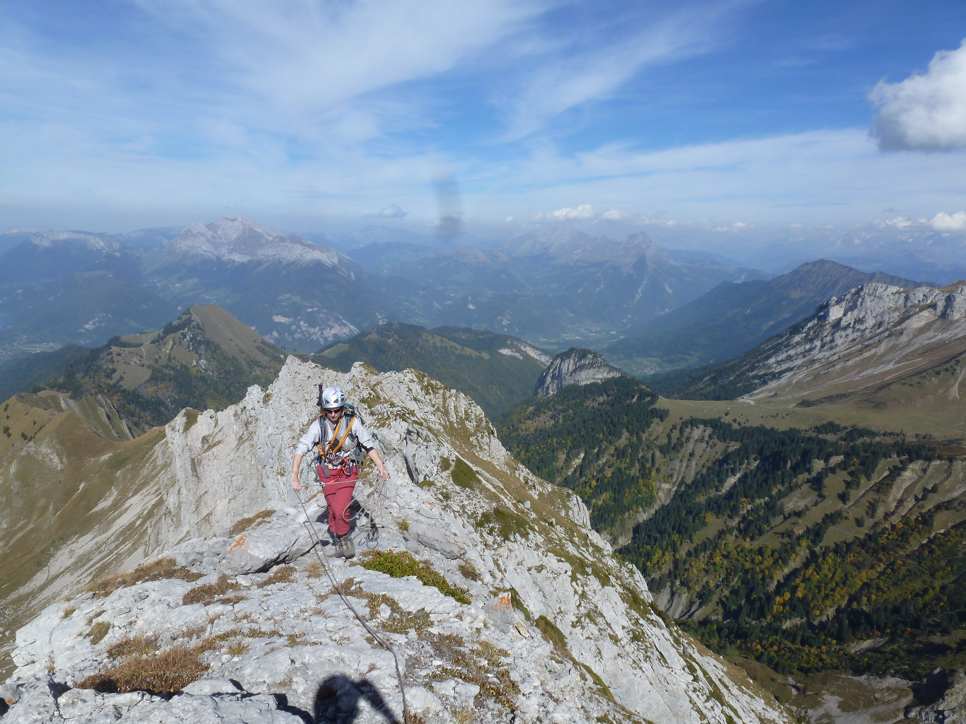 sur l'arête N de l'arcalod