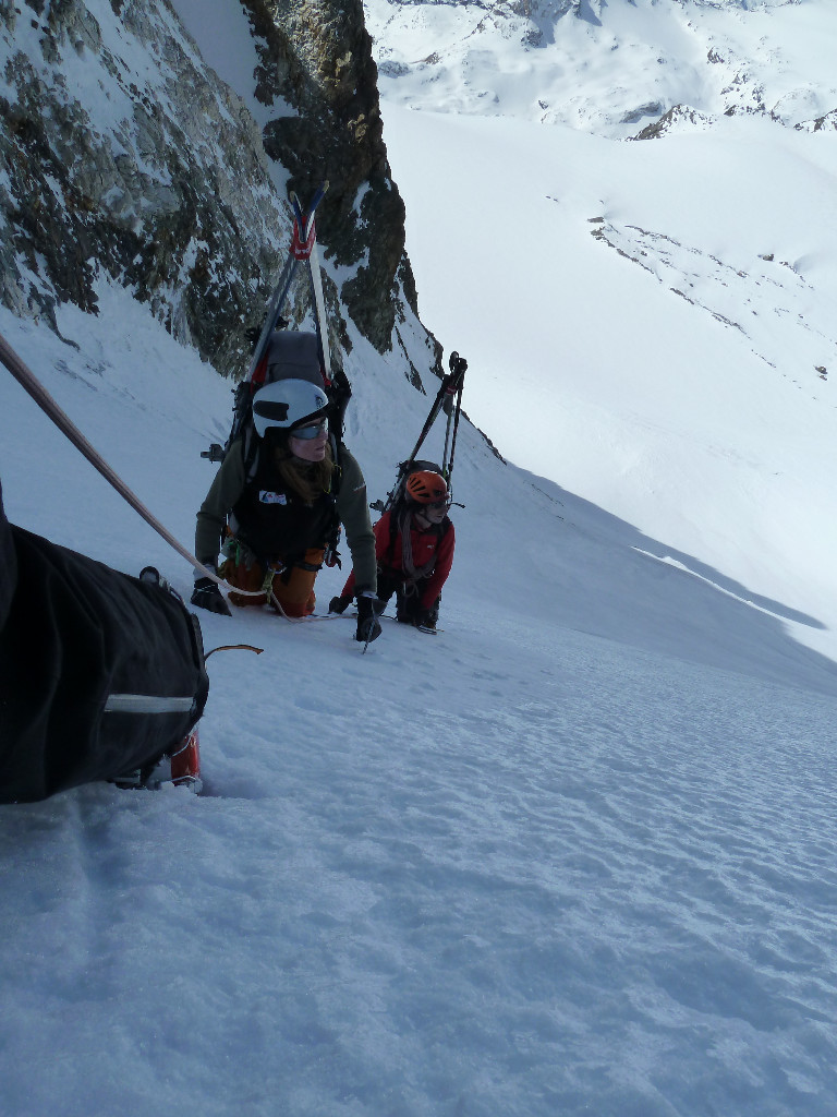 raid en bernina, montée à marco e rosa