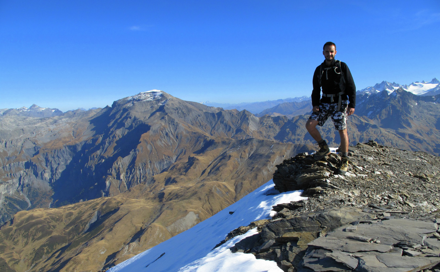 Au sommet, devant le "gros" Buet