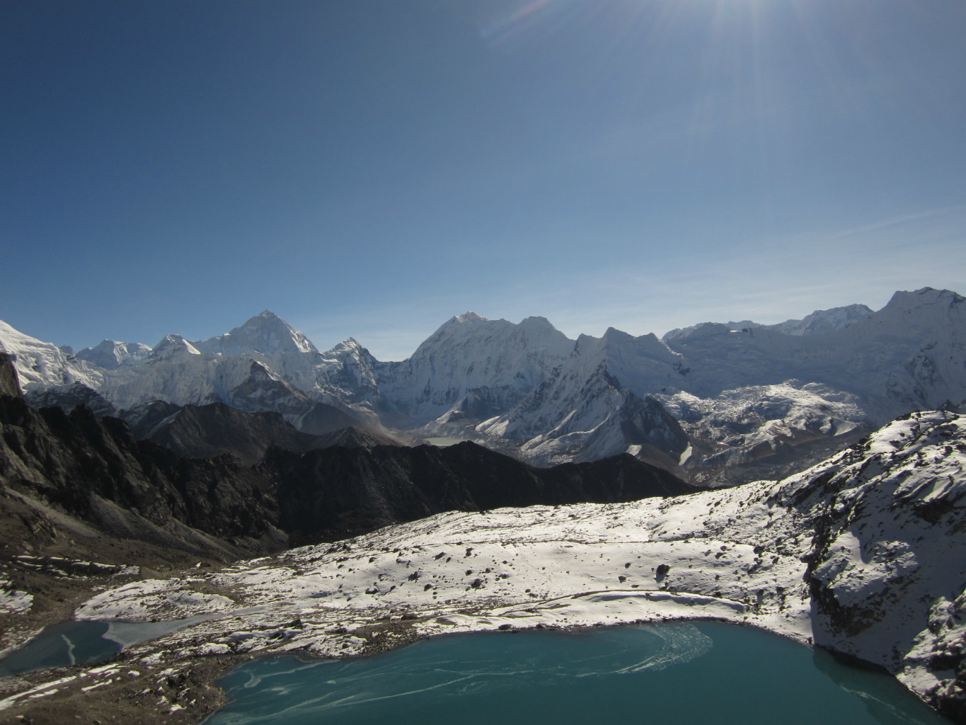 Vue vers la Makalu depuis le Kongma La