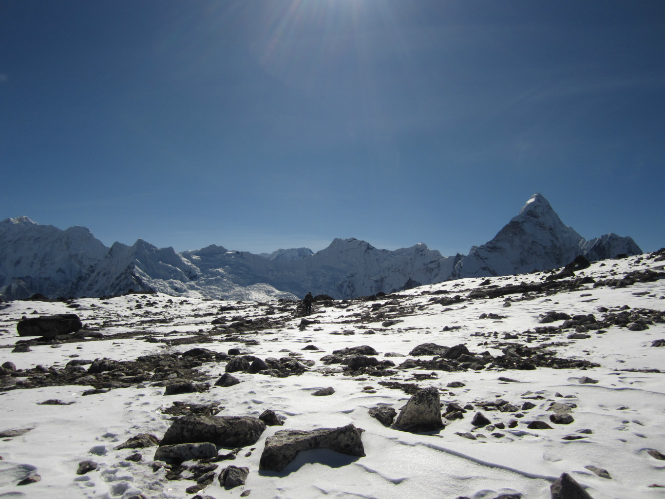 Vers Chhukung après le passage du Kongma LA