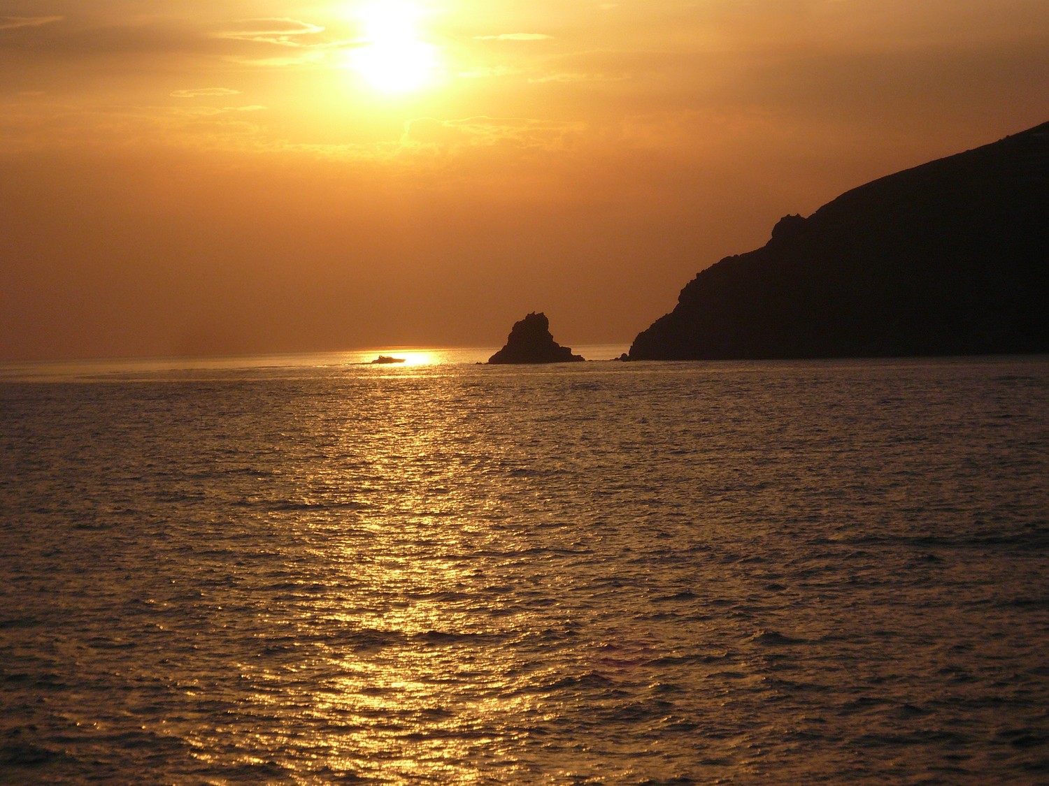 Le lendemain soir sur le ferry de retour Lipari - Milazzo...sniff !