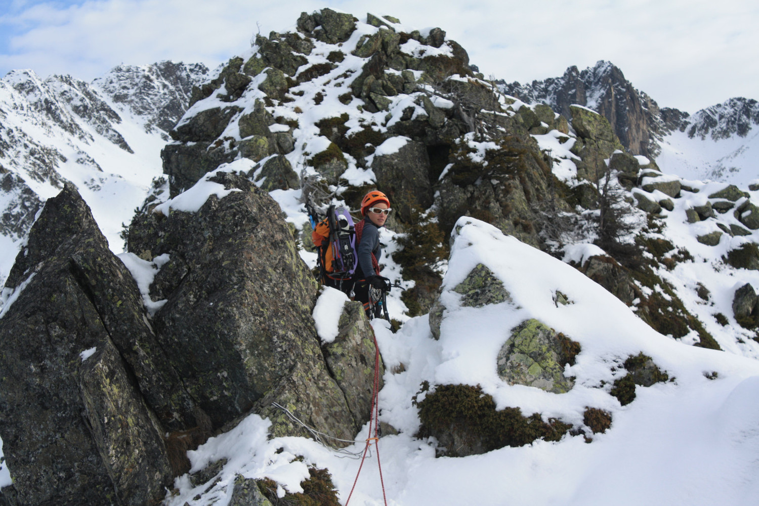 Martine sur l'arête