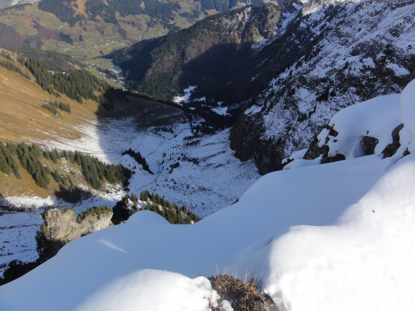 Encore bien de la neige malgré cette grande douceur