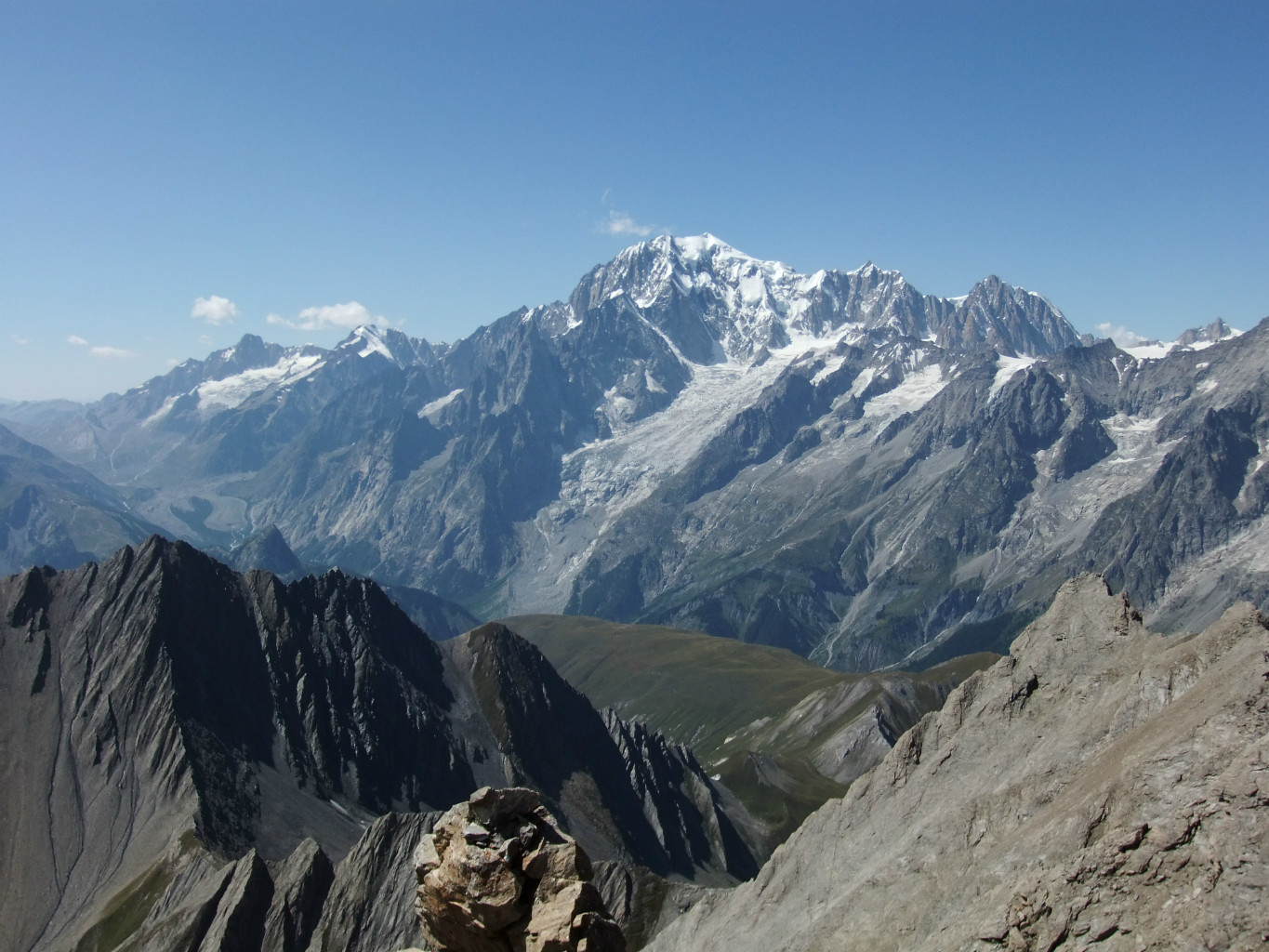 Vue du Mont Blanc depuis la Grande Rochère